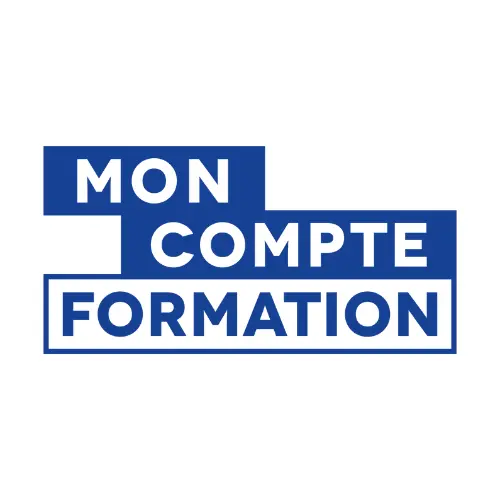 Logo Mon Compte Formation CPF pour présenter la possibilité de financer ses formations acquiformations via ce dispositif.