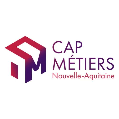 Logo cap métier qui présente la possibilité de financer ses formations acquiformations via CAP Métier, organisme de financement de la région.