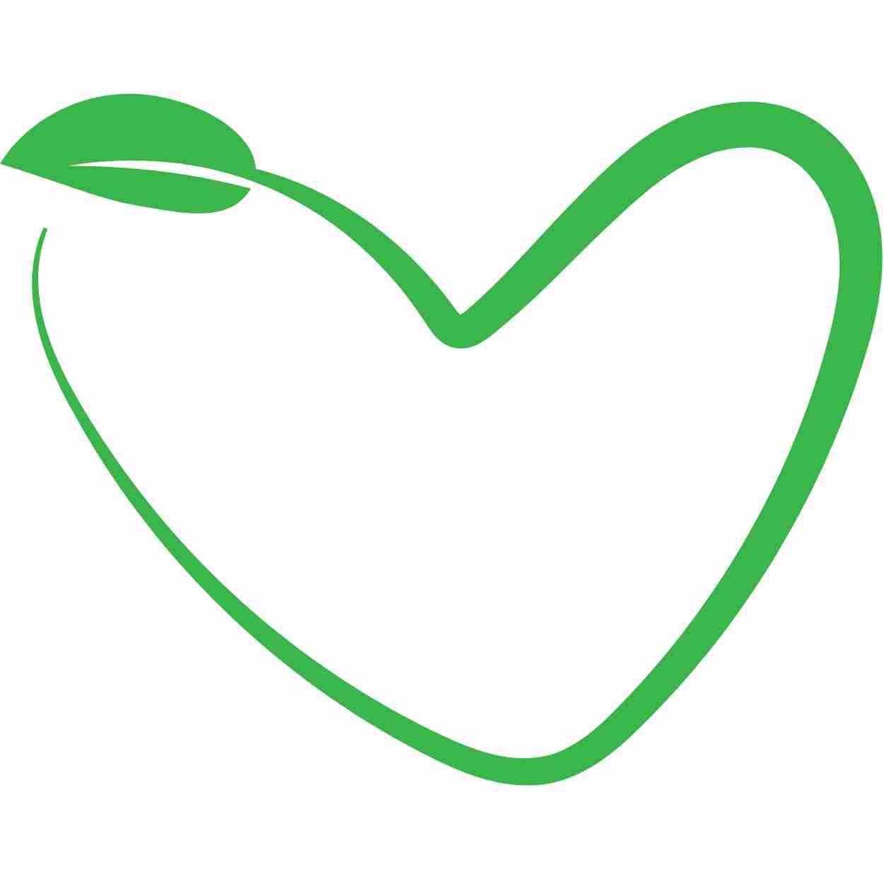 logo en coeur pour la permaculture.