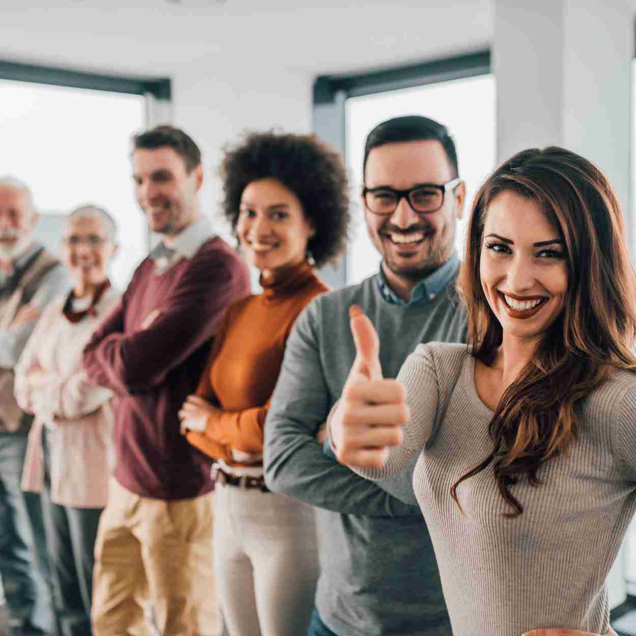 Collègues d'entreprise pour mettre en avant le financement des formations via l'entreprise.