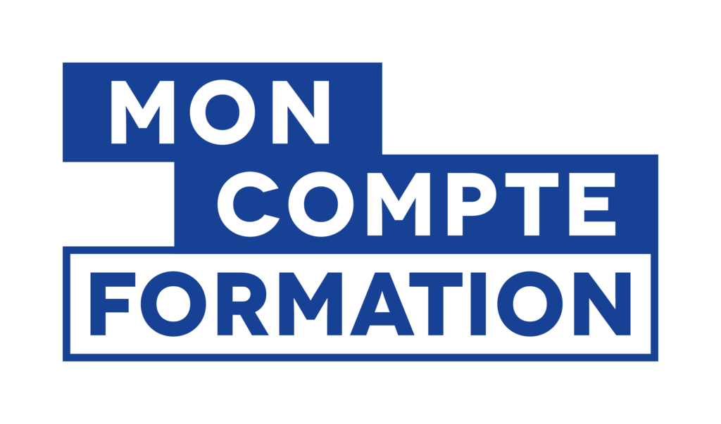 Logo Mon Compte Formation CPF pour présenter la possibilité de financer ses formations acquiformations via ce dispositif.