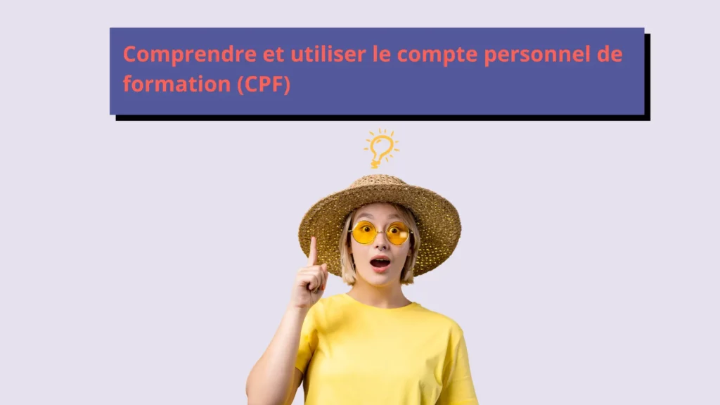 Une femme en t-shirt à compris comment utiliser le compte personnel de formation (CPF).