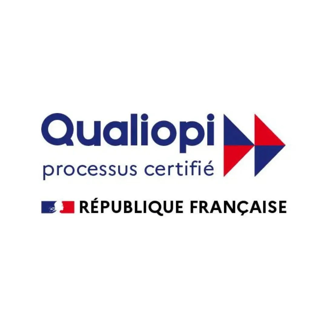 Logo qualiopi pour les formations certifiées qualiopi.