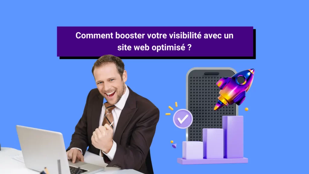 Un homme motivé et boosté pour référencer son site web comme il faut.