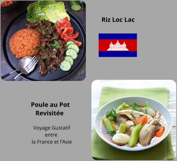 Cheffe dressant une assiette franco-asiatique aux herbes du potager, formation cuisine à Bergerac